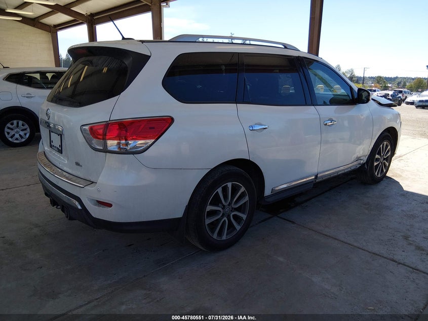 Vin: 5n1ar2mn0ec676218, lot: 46279331, nissan pathfinder sl 20144