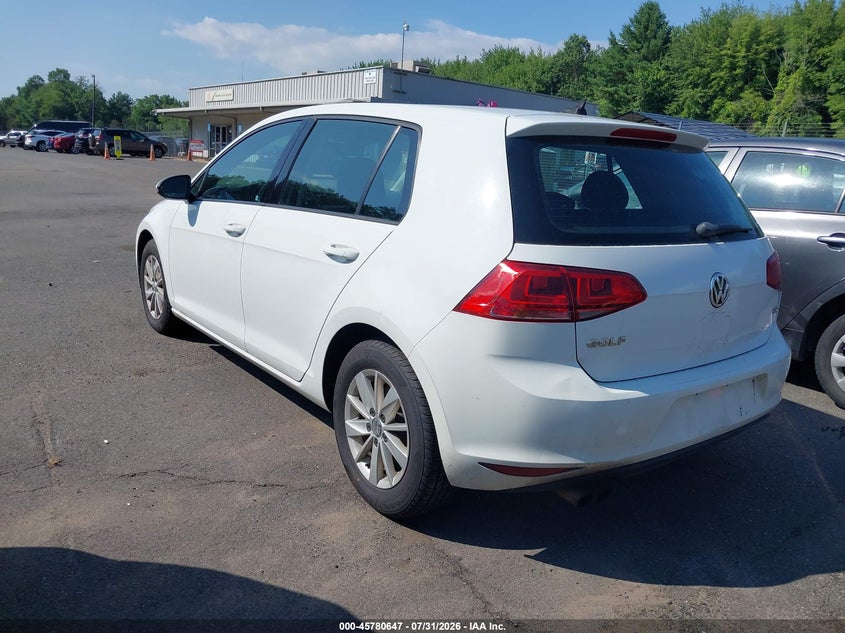 Vin: 3vw217au5gm032009, lot: 46279427, volkswagen golf tsi s 4-door 20163