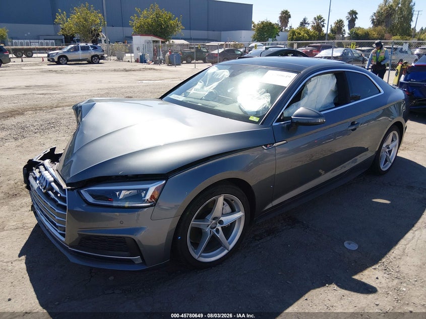 Vin: wautnaf56ja006532, lot: 46279429, audi a5 2.0t premium 20182