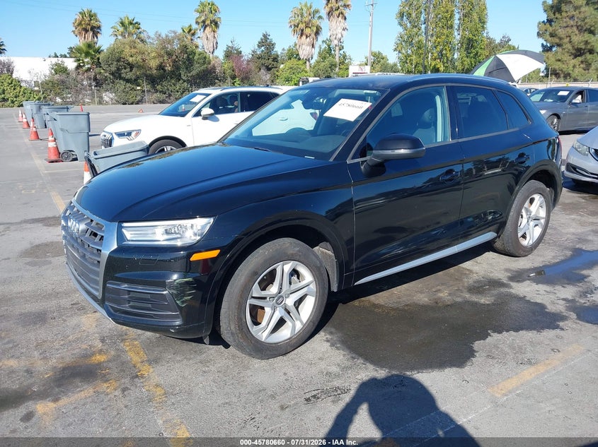 Vin: wa1anafy6j2141504, lot: 46279440, audi q5 2.0t premium/2.0t tech premium 20182