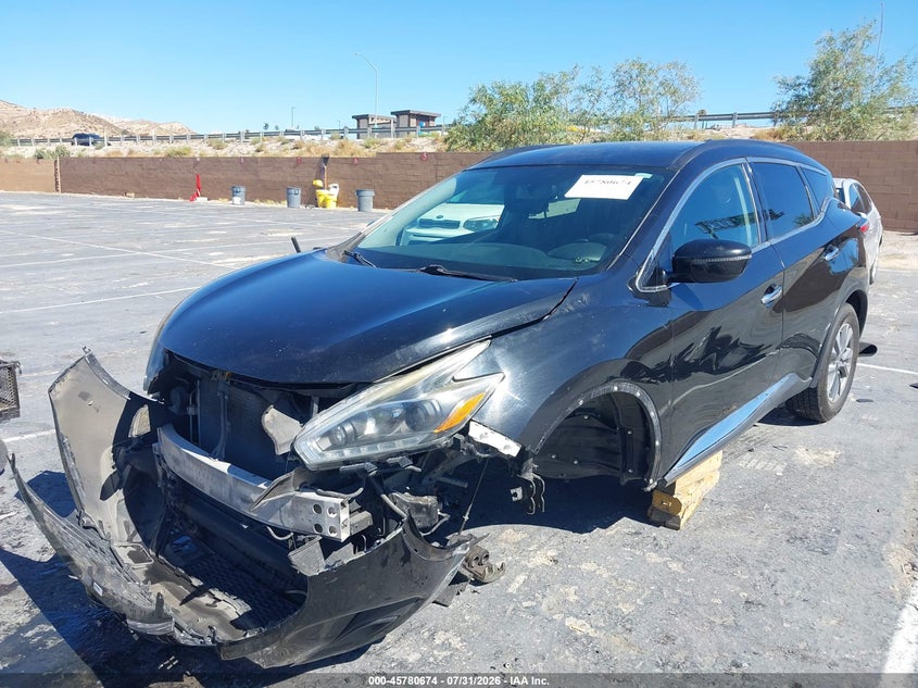 Vin: 5n1az2mg7jn115014, lot: 46279454, nissan murano sv 20182