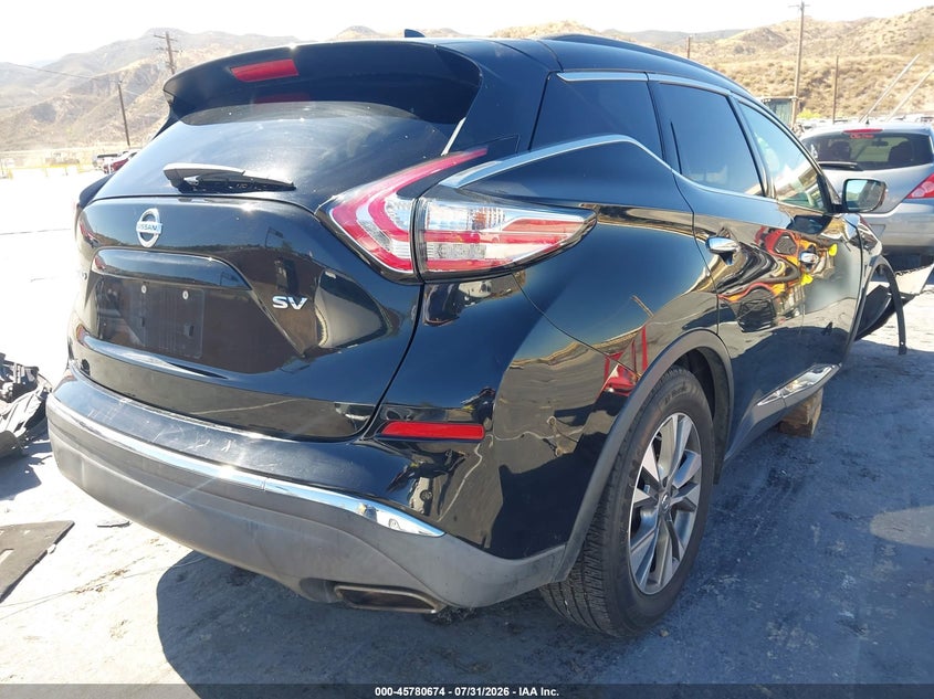 Vin: 5n1az2mg7jn115014, lot: 46279454, nissan murano sv 20184