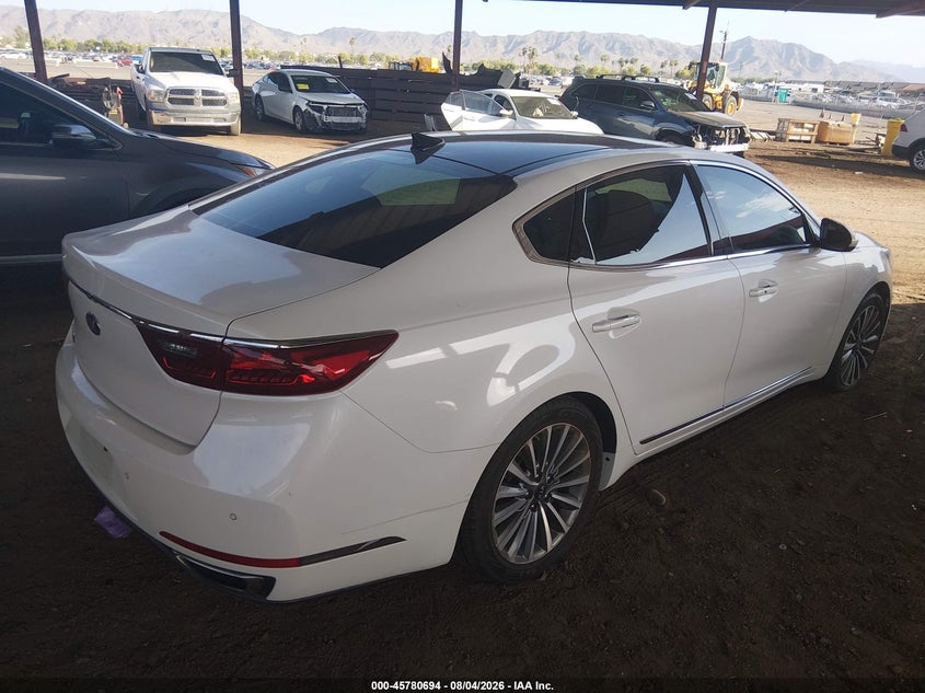 Vin: knalc4j13j5099725, lot: 46279474, kia cadenza premium 20184