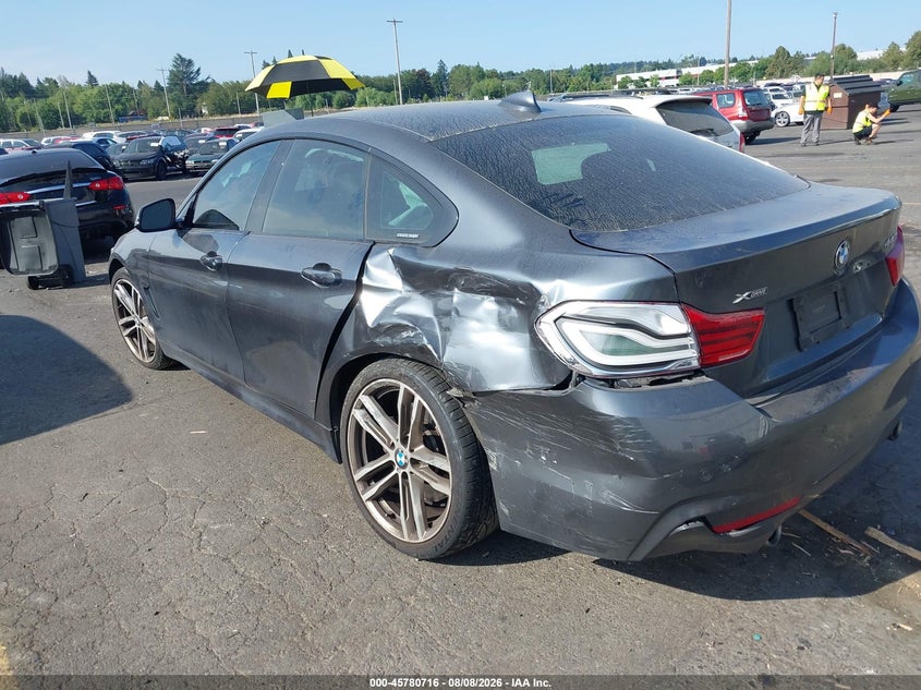 Vin: wba4j7c59jbh15122, lot: 46279496, bmw 440i gran coupe xdrive 20183