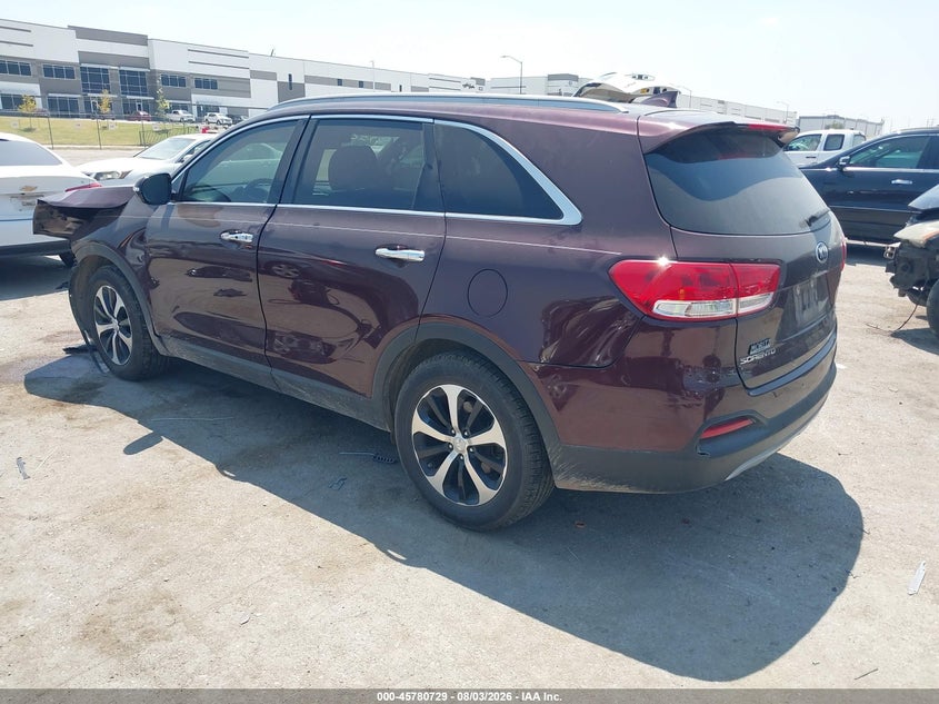 Vin: 5xyph4a54hg228534, lot: 46279509, kia sorento 3.3l ex 20173