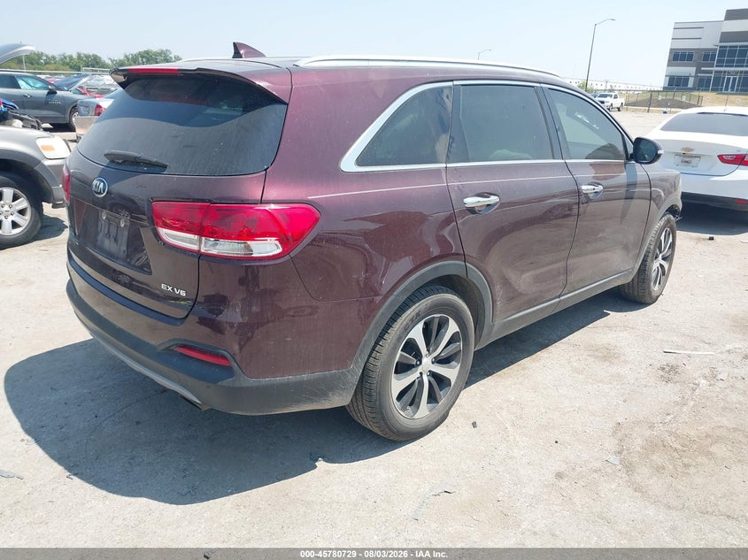 Vin: 5xyph4a54hg228534, lot: 46279509, kia sorento 3.3l ex 20174