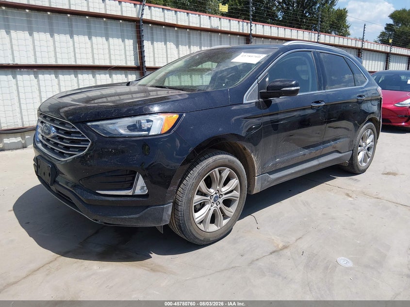 Vin: 2fmpk3k97kbb75512, lot: 46279542, ford edge titanium 20192