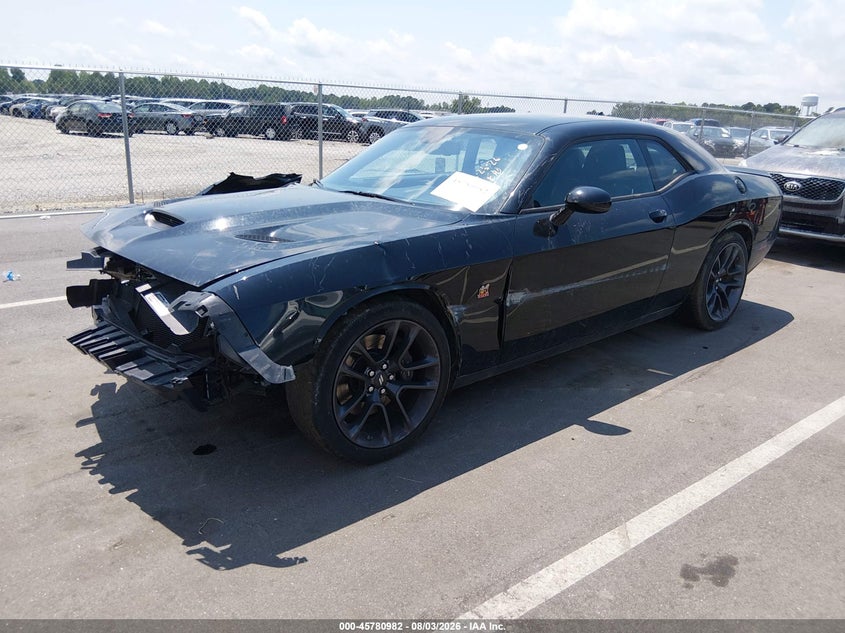 Vin: 2c3cdzfj0ph610870, lot: 46279806, dodge challenger r/t scat pack 20232