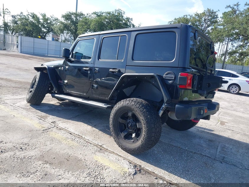 Vin: 1c4hjxfg9jw112968, lot: 46279810, jeep wrangler unlimited rubicon 4x4 20183