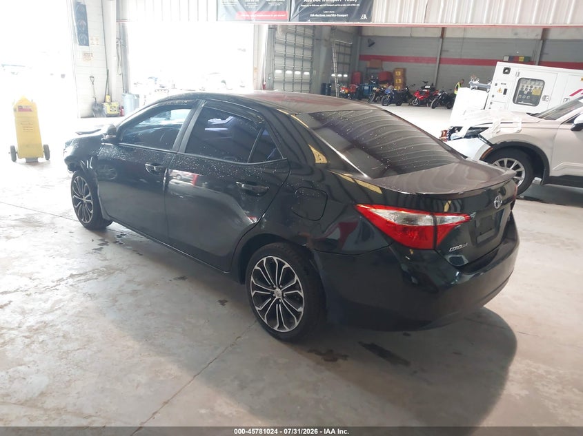 Vin: 2t1burhe4fc272115, lot: 46279848, toyota corolla s plus 20153