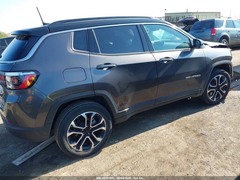 Vin: 3c4njdcn3pt559511, lot: 46279867, jeep compass limited 4x4 20234
