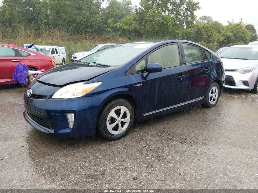 Vin: jtdkn3du9c1560705, lot: 46279871, toyota prius two 20122