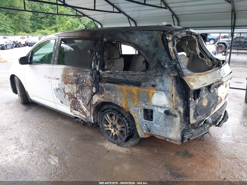 Vin: 5fnrl5h63db037460, lot: 46279903, honda odyssey ex-l 20133