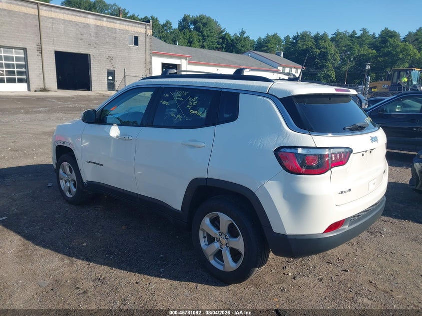 Vin: 3c4njdbb8kt847301, lot: 46279916, jeep compass latitude 4x4 20193