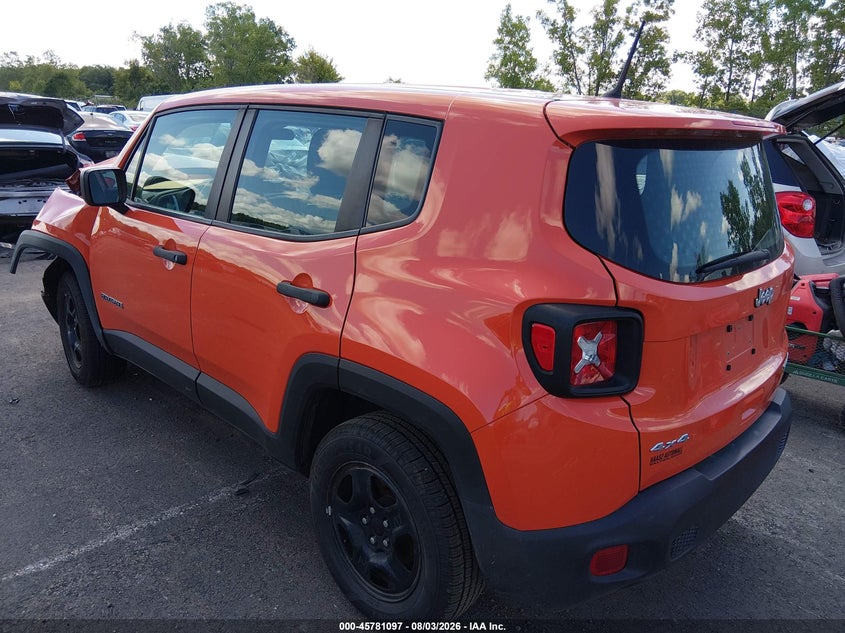 Vin: zacnjbab5lpl05083, lot: 46279921, jeep renegade sport 4x4 20203