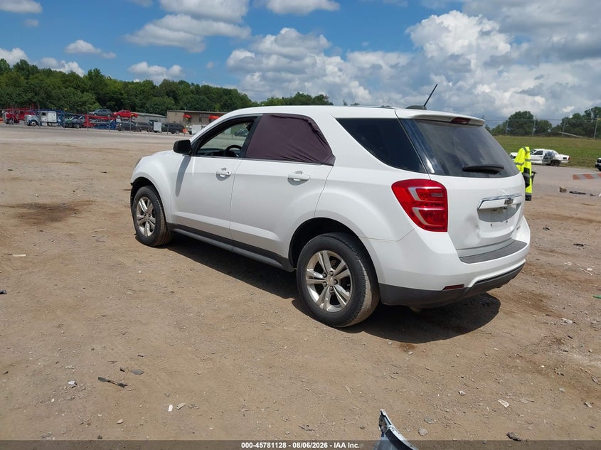Vin: 2gnalbekxg6241266, lot: 46279952, chevrolet equinox l 20163