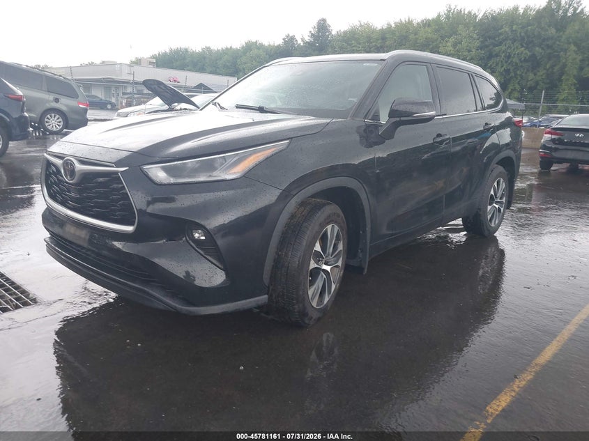 Vin: 5tdgzrbh0ms101036, lot: 46279985, toyota highlander xle 20212