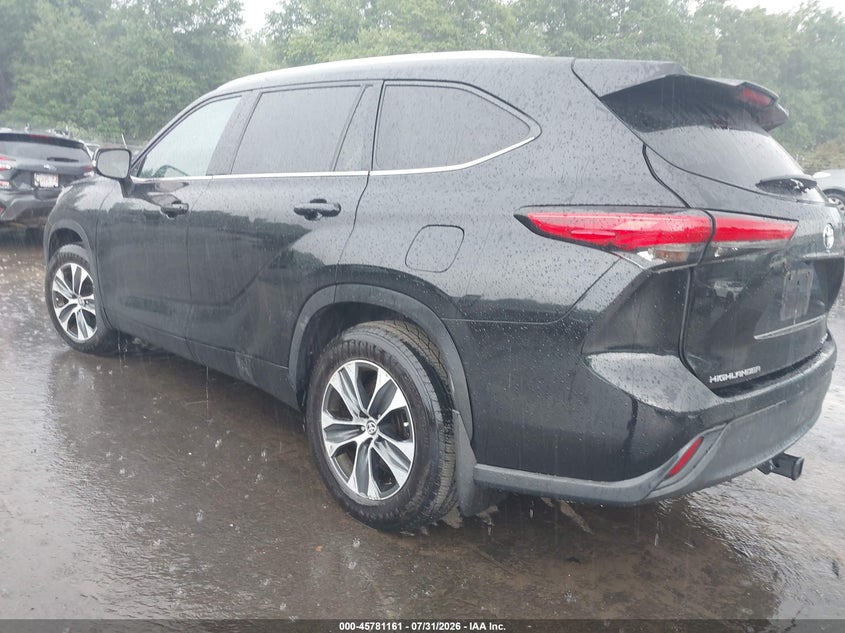 Vin: 5tdgzrbh0ms101036, lot: 46279985, toyota highlander xle 20213