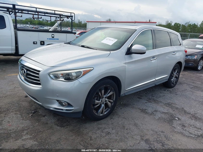 Vin: 5n1al0mn2dc306585, lot: 46279991, infiniti jx35 20132
