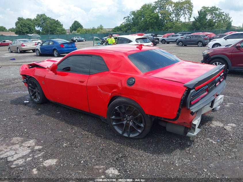 Vin: 2c3cdzdj9gh345241, lot: 46280020, dodge challenger srt 392 20163