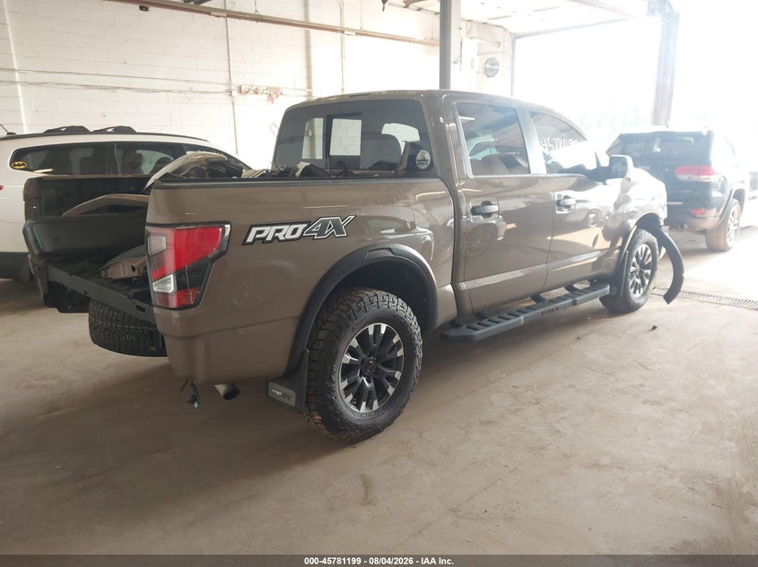 Vin: 1n6aa1ed4mn517584, lot: 46280023, nissan titan pro-4x 4x4 20214
