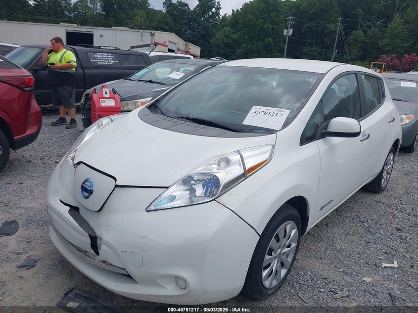 Vin: 1n4az0cp5dc416607, lot: 46280041, nissan leaf s 20132