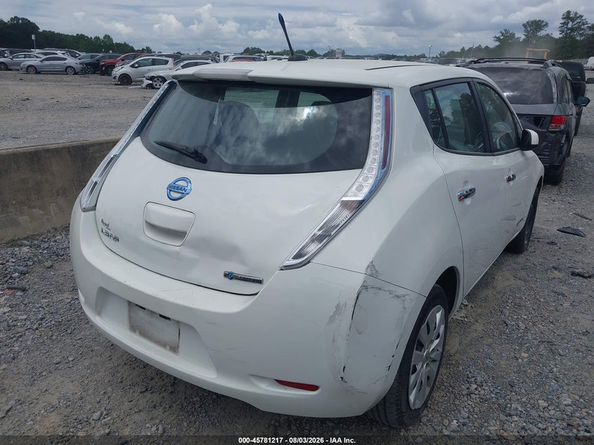 Vin: 1n4az0cp5dc416607, lot: 46280041, nissan leaf s 20134