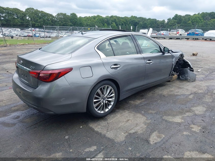 Vin: jn1ev7ar8jm432944, lot: 46280052, infiniti q50 3.0t luxe 20184