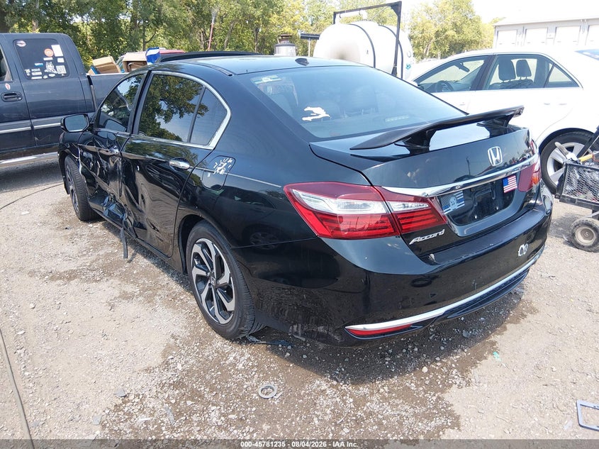 Vin: 1hgcr2f87ga105572, lot: 46280059, honda accord ex-l 20163