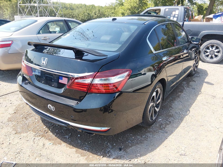 Vin: 1hgcr2f87ga105572, lot: 46280059, honda accord ex-l 20164