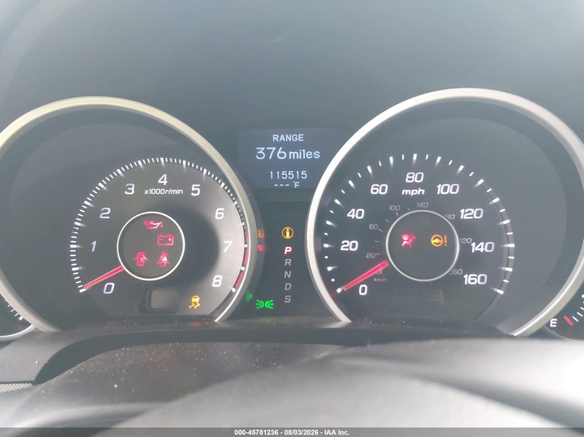2012 ACURA TL SEDAN 3.5L V-6 VVT, 280HP
