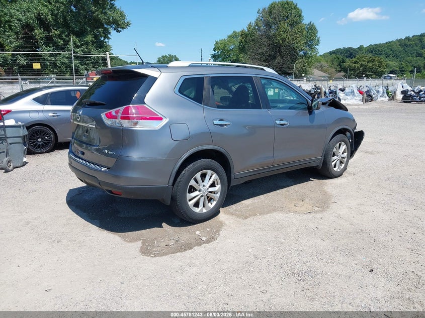 Vin: knmat2mv8gp648295, lot: 46280067, nissan rogue sv 20164