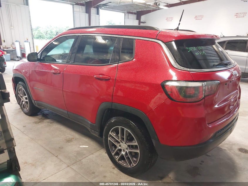 Vin: 3c4njcbb1jt469508, lot: 46280070, jeep compass sun and wheel fwd 20183