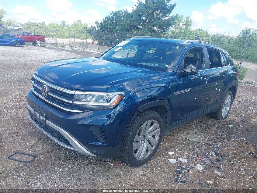 Vin: 1v2ke2ca1nc227227, lot: 46280116, volkswagen atlas cross sport 3.6l v6 se w/technology 20222