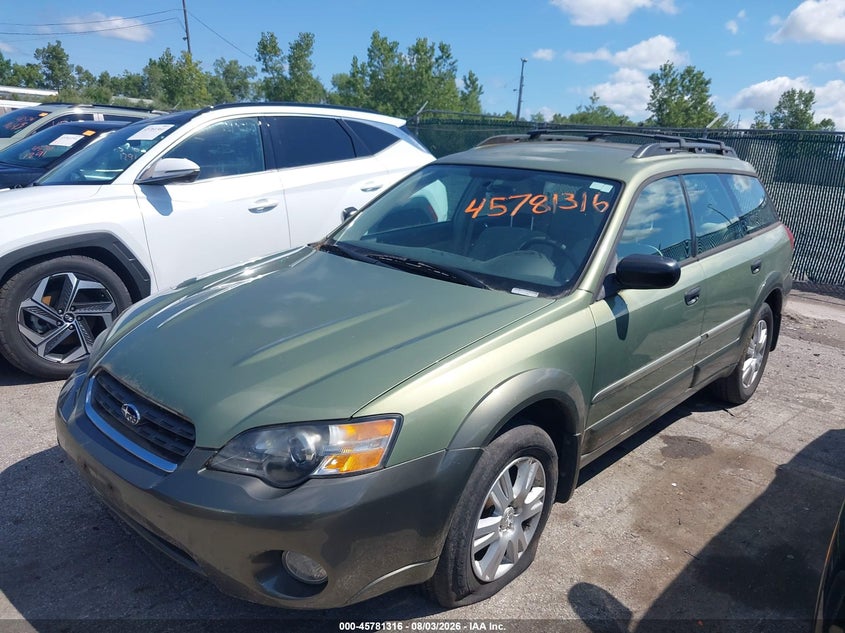 2005 SUBARU OUTBACK WAGON 2.5L H-4 168HP