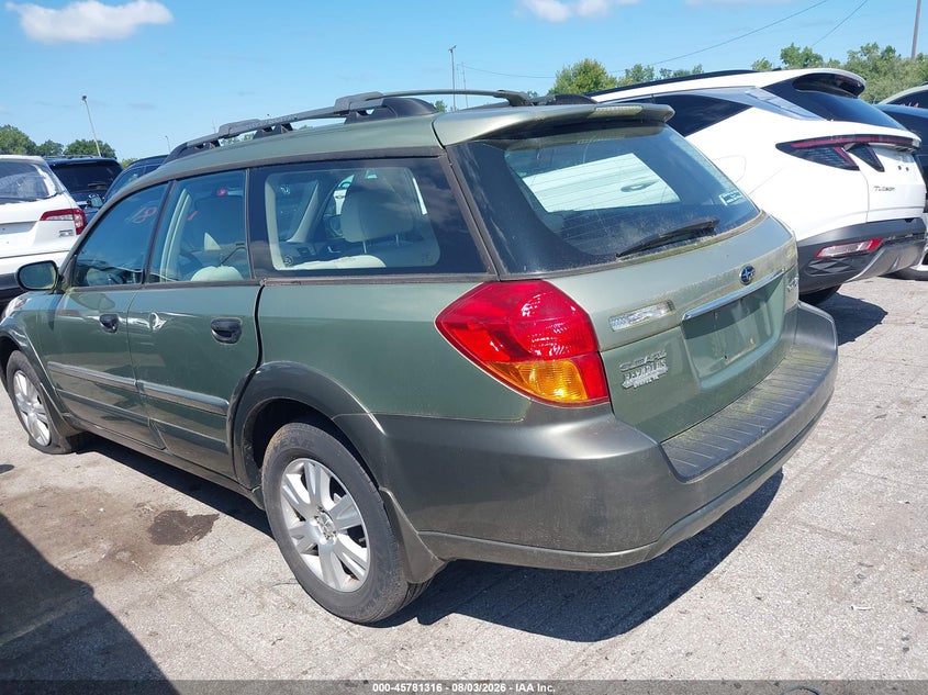 2005 SUBARU OUTBACK WAGON 2.5L H-4 168HP