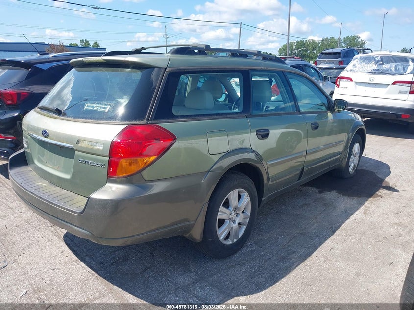 2005 SUBARU OUTBACK WAGON 2.5L H-4 168HP