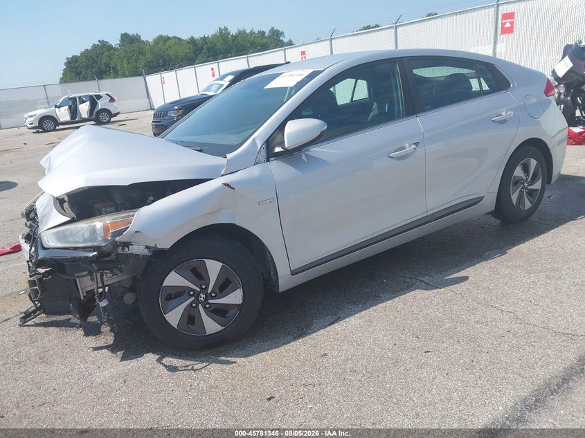Vin: kmhc75lc8ju067995, lot: 46280170, hyundai ioniq hybrid sel 20182