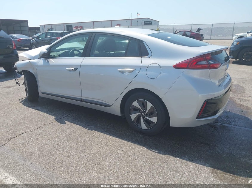 Vin: kmhc75lc8ju067995, lot: 46280170, hyundai ioniq hybrid sel 20183