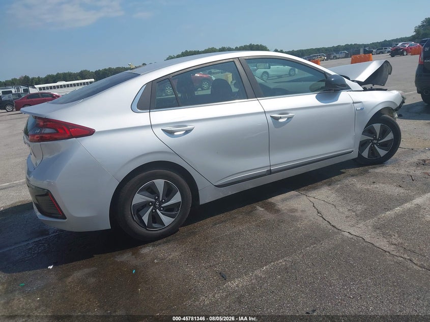 Vin: kmhc75lc8ju067995, lot: 46280170, hyundai ioniq hybrid sel 20184