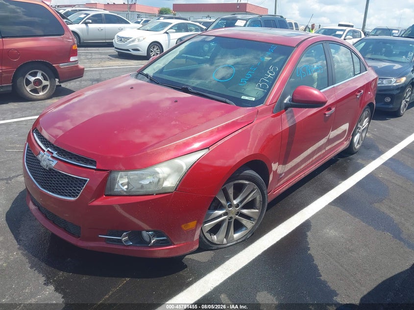 2012 Chevrolet Cruze Ltz, Обычный износ, IAAI, VIN 1G1PH5SC7C7137405 — фото 2
