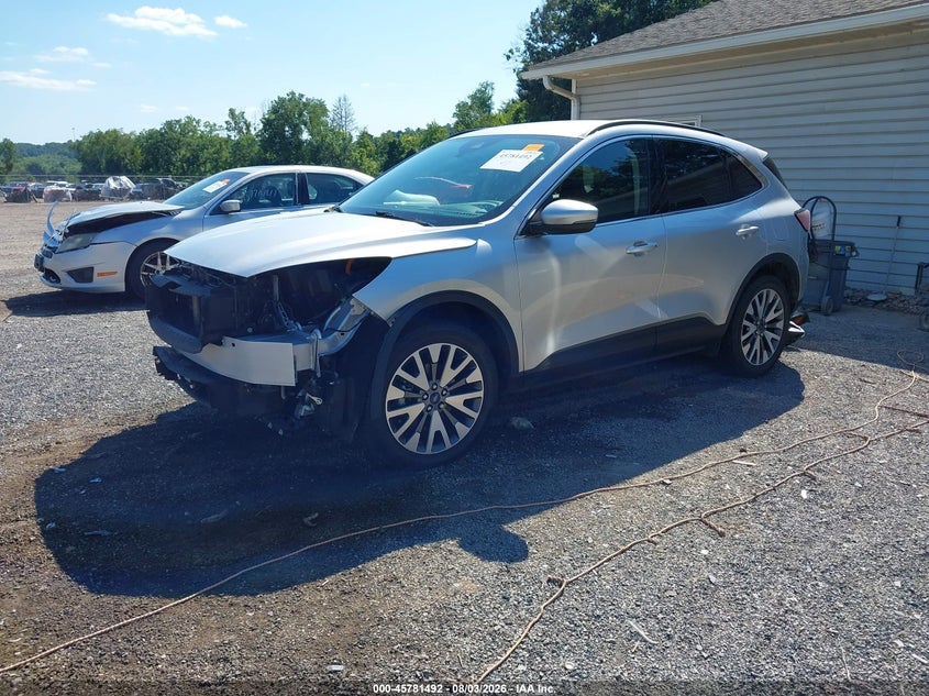 Vin: 1fmcu9dz3lua60166, lot: 46280316, ford escape titanium hybrid 20202