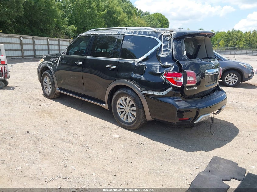 Vin: jn8ay2nc7h9509963, lot: 46280345, nissan armada sv 20173