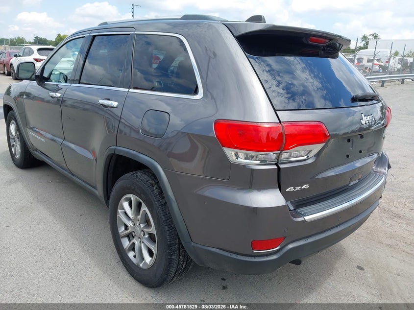 Vin: 1c4rjfbg7ec316602, lot: 46280353, jeep grand cherokee limited 20143