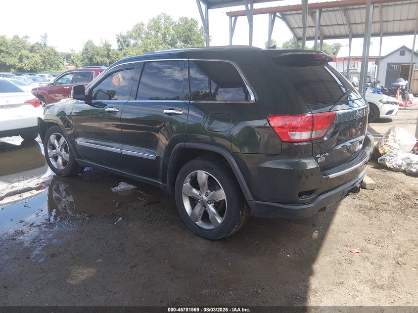 Vin: 1j4rr6gt8bc606013, lot: 46280393, jeep grand cherokee overland 20113