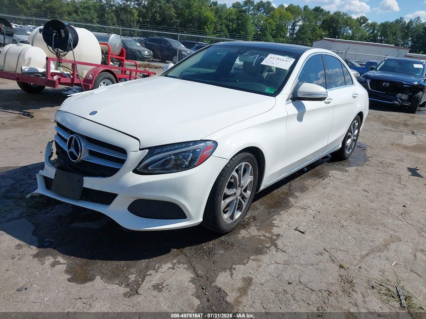 Vin: 55swf4jb1fu077730, lot: 46280471, mercedes-benz c 300 20152
