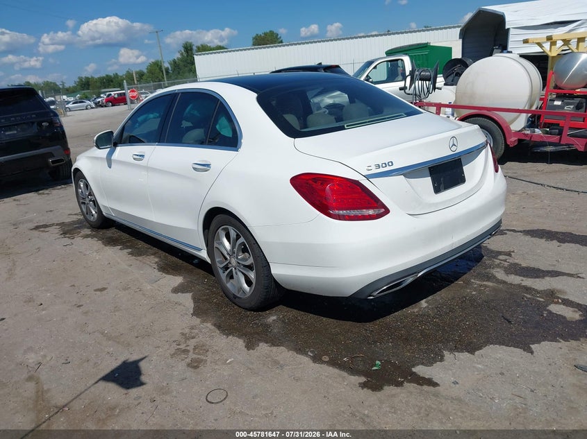 Vin: 55swf4jb1fu077730, lot: 46280471, mercedes-benz c 300 20153