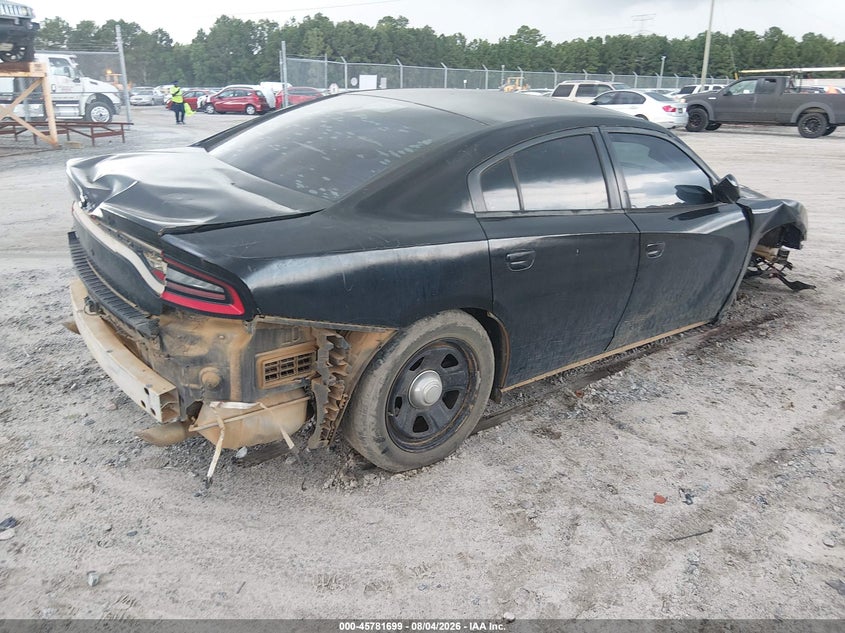 Vin: 2c3cdxat9fh871331, lot: 46280523, dodge charger police 20154
