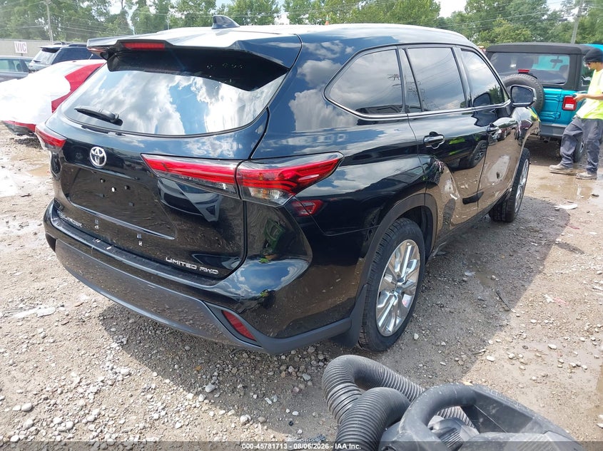 Vin: 5tdkdrbh1ps018390, lot: 46280537, toyota highlander limited 20234
