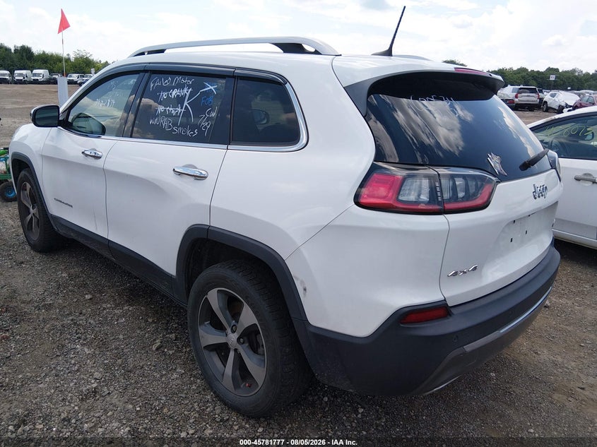Vin: 1c4pjmdn0kd117694, lot: 46280601, jeep cherokee limited 4x4 20193